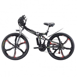Pc-Glq Electric Bike Pc-Glq 26'' Folding Electric Mountain Bike, 350W Electric Bike with 48V 8Ah / 13AH / 20AH Lithium-Ion Battery, Premium Full Suspension And 21 Speed Gears, 20AH