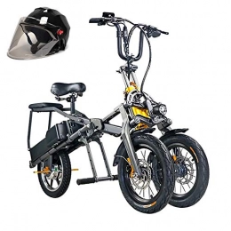 Pc-Glq Electric Bike Pc-Glq Electric Bike Electric Mountain Bike 350W Ebike 14'' Electric Bicycle, 30MPH Adults Ebike with Lithium Battery, Hydraulic Oil Brake, Inverted Three-Wheel Structure Electric Bicycle