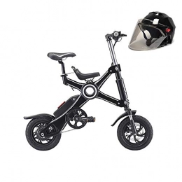 Pc-Glq Bike Pc-Glq Folding Electric Bike Beach Snow Bicycle Ebike 250W Electric Electric Mountain Bicycles, Parent-Child Electric Bicycle Aluminum Alloy Frame, Black
