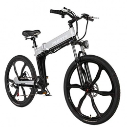 Pc-Hxl Electric Bike Pc-Hxl Electric Bicycle 26 Inch Mountain Bike Aluminum Alloy Frame 12.8ah 350w City Bicycle Lithium Battery Adult Foldable Compact Ebike for Commuting Folding Bike, 24inch