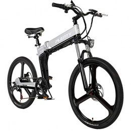 Pc-Hxl Bike Pc-Hxl Electric Bicycle 26 Inch Mountain Bike Aluminum Alloy Frame 12.8ah 350w City Bicycle Lithium Battery Adult Foldable Compact Ebike for Commuting Folding Bike, 26inches