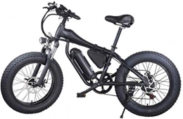 PIAOLING Electric Bike PIAOLING Profession 20'' Electric Mountain Bike Removable Large Capacity Lithium-Ion Battery (48V 500W), Electric Bike 21 Speed Gear Three Working Modes Inventory clearance (Color : Black)
