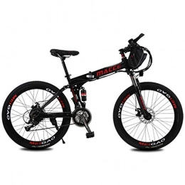 PLAYH Bike PLAYH Folding Electric Mountain Bike, 26 Inch 36V / 12Ah E-Bike 3 Modes Resistance 40-50KM Cycle Bike With Removable Lithium Ion Bag
