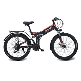 PrimaevalColossus Electric Bike PrimaevalColossus Electric Mountain Bike 48V10A 26inch E-bike 21 Speeds Mens Sports Mountain Bike Lithium Battery Hydraulic Disc Brakes for Trail Riding / Excursion / Commute, Black + GPS