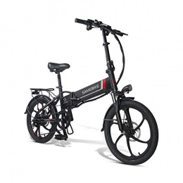 Proca Folding Electric Bike, 20 Inch Collapsible Electric Commuter Bike Ebike with 48V 10.4Ah Lithium Battery (Black)