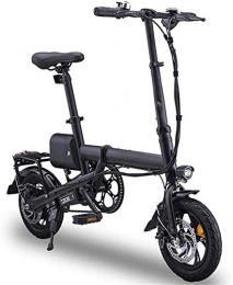 PIAOLING Electric Bike Profession 12" Folding Electric Bike Adults, Folding E-Bike Lightweight with 350W / 36V Battery Max Speed 25Km / H for Adults & Teenagers & Commuters Compete, Maximum Load Is 100Kg, Black Inventory cleara