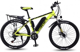 PIAOLING Bike Profession 26'' Electric Mountain Bike for Adults, 30 Speed Gear MTB Ebikes And Three Working Modes, All Terrain Commute Fat Tire Ebike for Men Women Ladies Inventory clearance ( Color : Yellow )