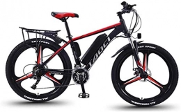 PIAOLING Electric Bike Profession Fat Tire Electric Mountain Bike for Adults, Lightweight Magnesium Alloy Ebikes Bicycles All Terrain 350W 36V 8AH Commute Ebike for Mens, 26 Inch Wheels Inventory clearance ( Color : Red )