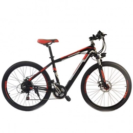 PXQ Bike PXQ 26 inch Folding E-bike 36V 250W Electric Mountain Bike Citybike with Dual Disc Brakes and Shock Absorber Fork, 21 Speeds Commuter Bicycle, Red