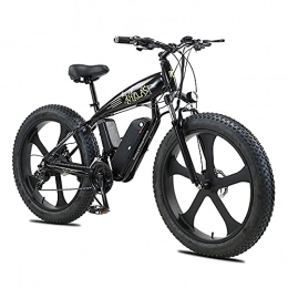 QBAMTX Bike QBAMTX Electric Bike Electric Bike Bicycle 26 Inch Fat Tire Mountain Bike Ebikes 750W Motor with 48V Removable Lithium Battery Beach Dirt Electric Bike Snow Moped Electric Bike 27-speed