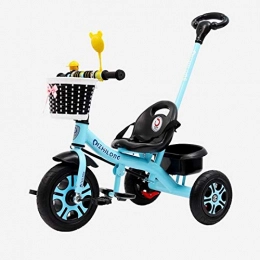 QBLDX Electric Bike QBLDX Trike with Handle - Kids Electric Bicycles, Two Different Riding Modes, A Stroller Suitable for Babies Aged 1-6