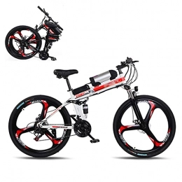 QININQ Electric Bike QININQ 250W Folding Electric Bikes for Adults Commuter 36V / 8Ah Removable Battery Power Regeneration System, 7 Speed Gears with Cruise Control, Front Suspension