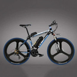 Qinmo Bike Qinmo 26 Inch Mountain Bike, 21 Speed 48V Electric Bike, Power Assist Bicycle with LCD Display，Lockable Suspension Fork Mens Mountain Bike (Color : C)