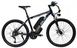 Qinmo Electric Bike Qinmo Electric bicycle, 26" Electric Bike for Adults, Ebike with 1000W Motor 48V 15AH Lithium Battery Professional 27 Speed Gear Mountain Bike for Outdoor Cycling (Color : Blue)