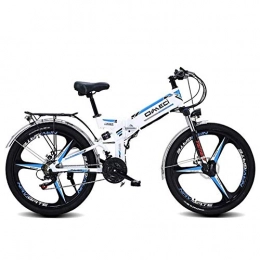 Qinmo Electric Bike Qinmo Electric bicycle, E-Bike 26'' Electric Mountain Bike for Adults 300W 48V 10Ah Lithium-Ion Battery, Rear Seat, 21 Gear Shift Bicycle for Men Women Outdoor Commuting(Blue)