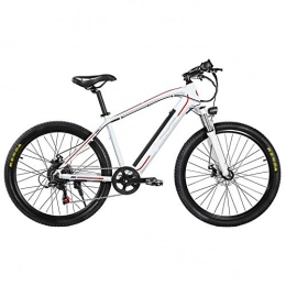 Qinmo Bike Qinmo Electric mountain bike, removable large-capacity lithium-ion battery (48V 350W), 27-speed gear, front and rear hydraulic disc brakes