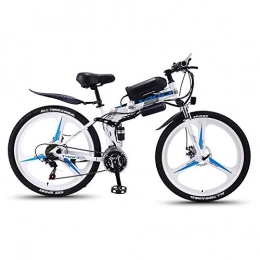 Qinmo Electric Bike Qinmo Folding Adult Electric Mountain Bike, Removable 36V 8 / 10 / 13Ah Lithium-Ion Battery for, Premium Full Suspension 26 inch Electric Bicycle, 21 / 27 Speed (Color : 27 speed, Size : 8ah)