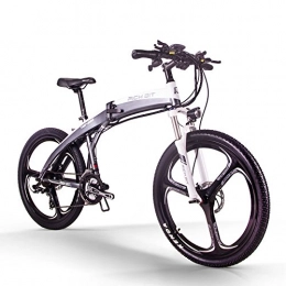 QIXUN Electric Bike QIXUN RT-880 36v 250w 9.6Ah Electric 26inch Foldable Ebike e-bike bicycle folding e electric bike (white-gray)