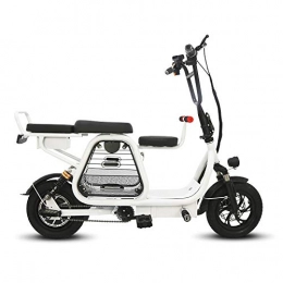 QLHQWE Electric Bike QLHQWE 12-inch folding electric bicycle with pet basket electric bike battery detachable travel ebike Adult 2-wheel battery scooter