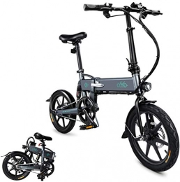 QLHQWE Bike QLHQWE FIIDO D2 Ebike, 250W 7.8Ah Folding Electric Bicycle Foldable Electric Bike with Front LED Light for Adult (Dark Gray)