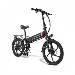 Qunlon Electric Bike Qunlon Electric Bike 20LVXD30 20" Wheel 48V 10.4AH Lithium Battery with Remote Control Black