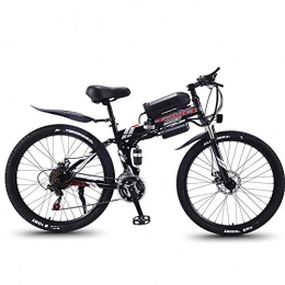 QYL Bike QYL 26'' Electric Mountain Bike Magnesium Alloy Premium Full Suspension E-Bike 21 Speed Gear And Three Working Modes, A