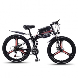 QYL Electric Bike QYL Folding Electric Bikes for Adults, Magnesium Alloy Ebikes Bicycles All Terrain 350W 6V 8 / 10 / 13AH Commute Ebike for Mens, C, 10ah
