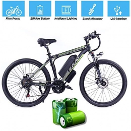 QYL Bike QYL Upgraded Electric Mountain Bike, 48V / 10Ah Lithium-Ion Battery Removable Aluminum Alloy Pedal for Outdoor Cycling Travel Work Out, A