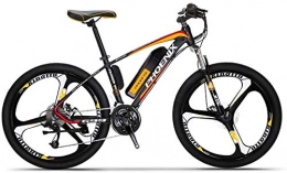 QZ Bike QZ Adult Electric Mountain Bike, 250W Snow Bikes, Removable 36V 10AH Lithium Battery for, 27 speed Electric Bicycle, 26 Inch Magnesium Alloy Integrated Wheels (Color : Orange)