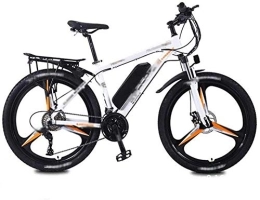 RDJM Electric Bike RDJM Ebikes, 26 Inch Electric Bikes Bicycle, 36v13Ah lithium battery Bikes LED Display Assisted Variable Speed Bicycle Meal Delivery Adult (Color : White)