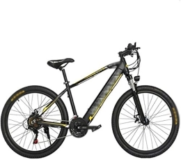RDJM Electric Bike RDJM Ebikes, 27.5 inch Electric Bikes, Hidden lithium battery Variable speed 48V10A Boost Bike Bicycle Men Women (Color : Yellow)