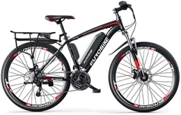 RDJM Bike RDJM Ebikes, Adult 26 Inch Electric Mountain Bike, 36V Lithium Battery, 27 Speed High-Carbon Steel Offroad Electric Bicycle (Color : A, Size : 35KM)