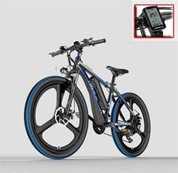 RDJM Electric Bike RDJM Ebikes, Adult 26 Inch Electric Mountain Bike, 48V Lithium Battery Electric Bicycle, With anti-theft alarm / fixed-speed cruise / 5-gear assist / 21 Speed (Color : D)