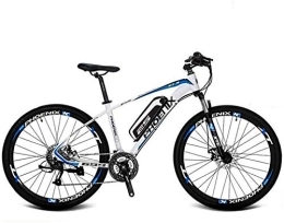 RDJM Electric Bike RDJM Ebikes, Adult 27.5 Inch Electric Mountain Bike, 36V Lithium Battery Aluminum Alloy Electric Bicycle, LCD Display-Rear frame-Phone holder-Chain oil (Color : C, Size : 100KM)