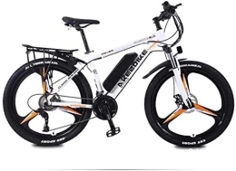 RDJM Electric Bike RDJM Ebikes, Adult Electric Mountain Bike, 36V Lithium Battery 27 Speed Electric Bicycle, High-Strength Aluminum Alloy Frame, 26 Inch Magnesium Alloy Wheels (Color : A, Size : 30KM)