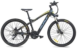 RDJM Electric Bike RDJM Ebikes, Adult ForElectric Bikes, Aluminum Alloy Ebikes Bicycles all Terrain, 27.5" 48V 17Ah Removable Lithium-Ion Battery Mountain Ebike For Mens (Color : Blue)