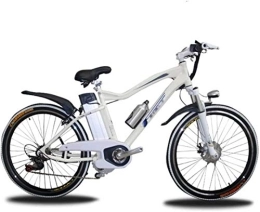 RDJM Bike RDJM Ebikes, Aluminum Alloy Electric Bikes, 26Inch Variable Speed Bicycle LCD Instrument Adult Bike Sports Outdoor Cycling (Color : White)