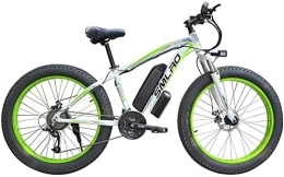 RDJM Electric Bike RDJM Ebikes, Electric Bicycle Aluminum Alloy Lithium Battery Beach Snowmobile Big Wheel Fat Tire Moped Commuter Fitness Exercise (Color : Green)