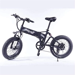 RDJM Electric Bike RDJM Ebikes, Electric Bicycle Folding Snow Lithium Battery Wide Tire Electric Bicycle Adult Commuter Fitness Aluminum Alloy 350W, Gray, 48V