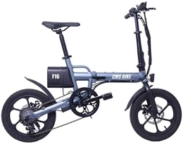 RDJM Bike RDJM Ebikes, Electric Bike Removable Lithium-Ion Battery Folding Electric Bike 36V 250W 7.8Ah for City Commuting Outdoor Cycling Travel Work Out (Color : Gray)