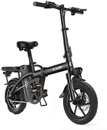 RDJM Bike RDJM Ebikes, Fast Electric Bikes for Adults Electric Bike for Adults 48V Urban Commuter Folding E-bike Folding Electric Bicycle Max Speed 25 Km / h Load Capacity 150 Kg (Color : Black)