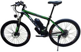 RDJM Electric Bike RDJM Electric Bike, 26 Inch Mountain Electric Bicycle 36V250W8AH Aluminum Alloy Variable Speed Dual Disc Brake 5-Speed Off-Road Battery Assisted Bicycle Load 150Kg, Green