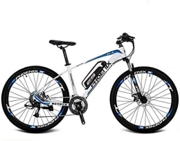 RDJM Electric Bike RDJM Electric Bike, Adult 27.5 Inch Electric Mountain Bike, 36V Lithium Battery Aluminum Alloy Electric Bicycle, LCD Display-Rear frame-Phone holder-Chain oil (Color : C, Size : 100KM)