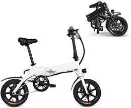 RDJM Electric Bike RDJM Electric Bike, Adult Folding Electric Bikes Comfort Bicycles Hybrid Recumbent / Road Bikes 14 Inch, 250W 7.8Ah Lithium Battery, Aluminium Alloy, Disc Brake for Adults, Men Women (Color : Black)