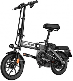 RDJM Bike RDJM Electric Bike Adults Electric Bike, Urban Commuter Folding E-bike, Max Speed 25km / h, 14inch Super Lightweight, 350W / 48V Removable Charging Lithium Battery, Unisex Bicycle