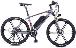RDJM Electric Bike RDJM Electric Bike, Electric Mountain Bike, 350W 26" Adults Urban E-Bike Removable Lithium Battery 27 Speed Dual Disc Brakes Aluminum Alloy Frame Unisex (Color : Grey, Size : 13AH)