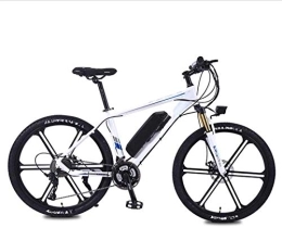 RDJM Electric Bike RDJM Electric Bike, Electric Mountain Bike, 350W 26" Adults Urban E-Bike Removable Lithium Battery 27 Speed Dual Disc Brakes Aluminum Alloy Frame Unisex (Color : White, Size : 13AH)