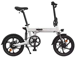 RDJM Bike RDJM Electric Bike, Folding Electric Bike 36V 10Ah Lithium Battery 16 Inch Bicycle Ebike 250W Electric Moped Electric Mountain Bicycles (Color : White)