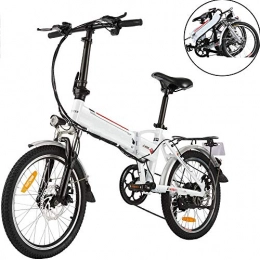 RENDONG Electric Bike RENDONG 20" Electric Folding Bike with 250W / 48V Battery USB Mobile Phone Charging Function Lightweight Bicycle, Wheels Dual-Disc Brakes