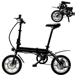 RENDONG Bike RENDONG Electric Bike Folding Removable 250W 36V with LCD Screen 14Inch Tire Lightweight, Disc Brake
